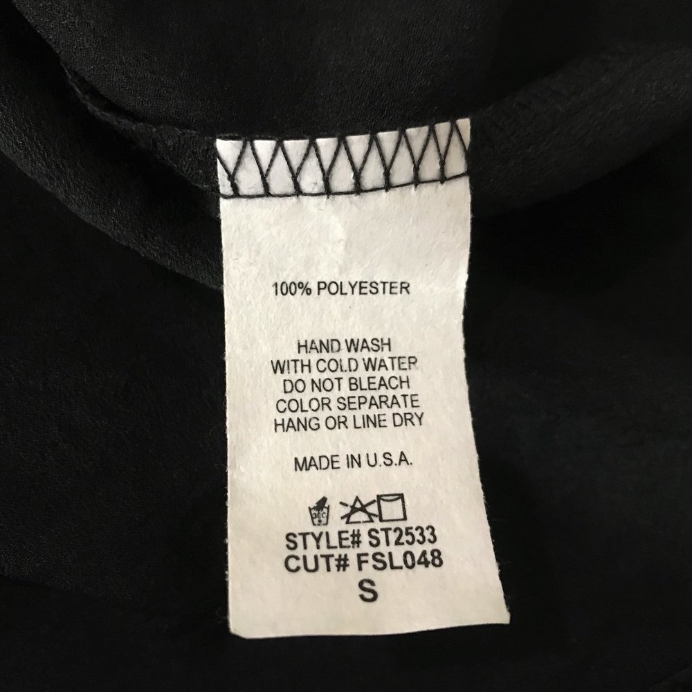 One Shoulder Top Black S - Picture 6 of 6